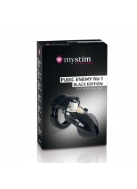 Пояс верности с электростимуляцией Mystim Pubic Enemy No1 Black Edition - MyStim - купить с доставкой в Северске