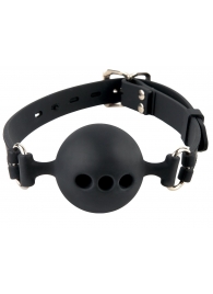 Силиконовый кляп-шар с отверстиями для дыхания Silicone Breathable Ball Gag Small - Pipedream - купить с доставкой в Северске