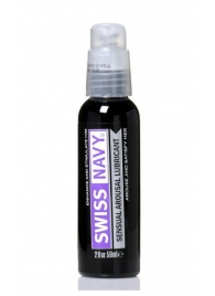 Возбуждающий гель-лубрикант на водной основе Sensual Arousal Lubricant - 59 мл. - Swiss navy - купить с доставкой в Северске