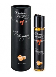 Массажное масло с ароматом карамели Huile de Massage Gourmande Caramel - 59 мл. - Plaisir Secret - купить с доставкой в Северске