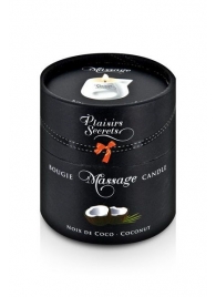 Массажная свеча с ароматом кокоса Bougie de Massage Gourmande Coco - 80 мл. - Plaisir Secret - купить с доставкой в Северске