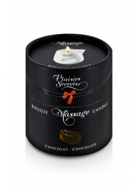 Массажная свеча с ароматом шоколада Bougie de Massage Gourmande Chocolat - 80 мл. - Plaisir Secret - купить с доставкой в Северске