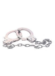 Наручники из металла с длинной цепочкой CHROME HANDCUFFS METAL HANDCUFFS W. KEY - NMC - купить с доставкой в Северске