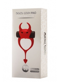 Красное эрекционное кольцо в форме дьяволенка DEVOL COCKRING - Adrien Lastic - в Северске купить с доставкой