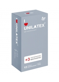 Презервативы с точками Unilatex Dotted - 12 шт. + 3 шт. в подарок - Unilatex - купить с доставкой в Северске