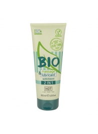 Массажный гель-лубрикант Bio 2-in-1 - 200 мл. - HOT - купить с доставкой в Северске