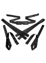 Бондажный набор из сатиновых лент Bordeaux 5 Piece Satin Bondage Set - XR Brands - купить с доставкой в Северске