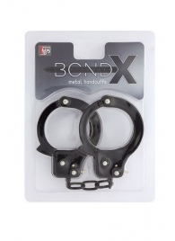 Чёрные наручники из листового металла BONDX METAL CUFFS BLACK - Dream Toys - купить с доставкой в Северске