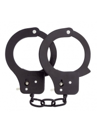 Чёрные наручники из листового металла BONDX METAL CUFFS BLACK - Dream Toys - купить с доставкой в Северске