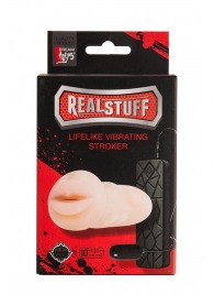 Мастурбатор-ротик с вибрацией REALSTUFF VIBRATING MASTURBATOR MOUTH - Dream Toys - в Северске купить с доставкой