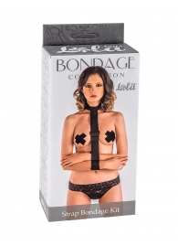 Ошейник с длинной лентой и наручниками Strap Bondage Kit One Size - Lola Games - купить с доставкой в Северске