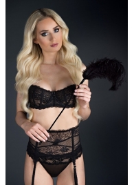 Стек с большим чёрным пером Large Feather Tickler - 65 см. - Blush Novelties - купить с доставкой в Северске