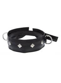 Полиуретановый ошейник с пуклями и D-кольцами Collar with Studs - Blush Novelties - купить с доставкой в Северске