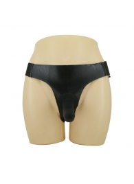 Страпон на эластичных ремнях Ultra Harness Les Dildo - 15 см. - Baile - купить с доставкой в Северске