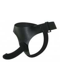 Страпон на эластичных ремнях Ultra Harness Les Dildo - 15 см. - Baile - купить с доставкой в Северске