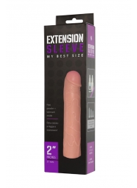 Насадка-удлинитель Extension sleeve телесного цвета - 18,5 см. - Sitabella - в Северске купить с доставкой