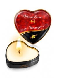 Массажная свеча с ароматом ванили Bougie Massage Candle - 35 мл. - Plaisir Secret - купить с доставкой в Северске