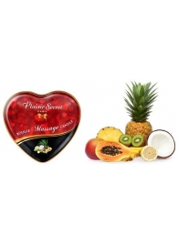 Массажная свеча с ароматом экзотических фруктов Bougie Massage Candle - 35 мл. - Plaisir Secret - купить с доставкой в Северске