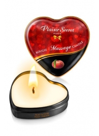 Массажная свеча с ароматом персика Bougie Massage Candle - 35 мл. - Plaisir Secret - купить с доставкой в Северске