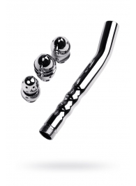 Металлический анальный душ с тремя насадками - ToyFa - купить с доставкой в Северске