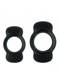 Набор из 2 эрекционных колец с щеточками для наружной стимуляции - Baile - в Северске купить с доставкой