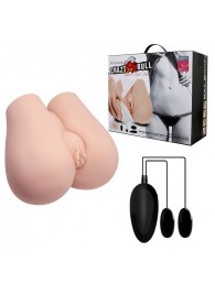 Реалистичный мастурбатор с вибрацией и двумя тоннелями - вагиной и анусом - Baile - в Северске купить с доставкой