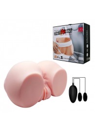 Телесный мастурбатор с двумя любовными тоннелями и вибрацией - Baile - в Северске купить с доставкой