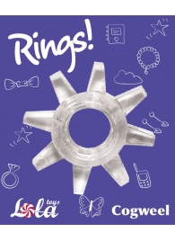 Прозрачное эрекционное кольцо Rings Cogweel - Lola Games - в Северске купить с доставкой