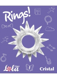 Прозрачное эрекционное кольцо Rings Cristal - Lola Games - в Северске купить с доставкой