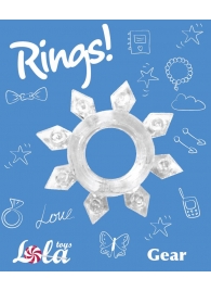 Прозрачное эрекционное кольцо Rings Gear - Lola Games - в Северске купить с доставкой