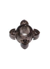 Чёрное эрекционное кольцо Rings Screw - Lola Games - в Северске купить с доставкой