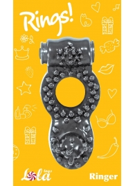 Чёрное эрекционное кольцо Rings Ringer - Lola Games - в Северске купить с доставкой