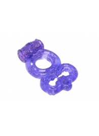 Фиолетовое эрекционное кольцо Rings Treadle с подхватом - Lola Games - в Северске купить с доставкой