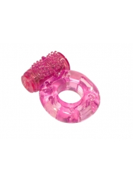 Розовое эрекционное кольцо с вибрацией Rings Axle-pin - Lola Games - в Северске купить с доставкой