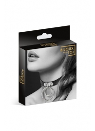 Черный чокер с двумя кольцами - Bijoux Pour Toi - купить с доставкой в Северске