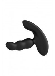 Черный силиконовый стимулятор простаты Levett Nitoc с пультом ДУ - Levett - в Северске купить с доставкой