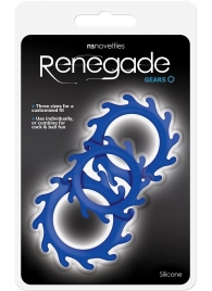 Набор из 3 синих эрекционных колец Renegade Gears - NS Novelties - в Северске купить с доставкой