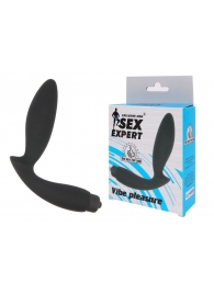Чёрный вибростимулятор простаты Sex Expert Vibe Pleasure - Sex Expert - в Северске купить с доставкой
