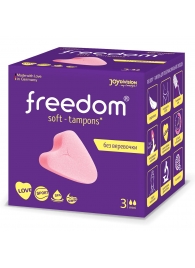 Женские гигиенические тампоны без веревочки FREEDOM mini - 3 шт. - Freedom - купить с доставкой в Северске