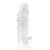 Закрытая прозрачная рельефная насадка Crystal sleeve - 13 см. - Erowoman-Eroman - в Северске купить с доставкой