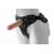 Черный пояс-трусики с двумя насадками Soft-Dolli - 16,5 и 10,5 см. - LOVETOY (А-Полимер) - купить с доставкой в Северске