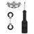 Черный игровой набор Introductory Bondage Kit №4 - Shots Media BV - купить с доставкой в Северске