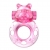 Розовое эрекционное виброкольцо на пенис Pink Bear - Baile - в Северске купить с доставкой
