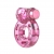 Розовое эрекционное виброкольцо Pink Bear - Baile - в Северске купить с доставкой