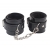 Черные оковы на ноги Obey Me Leather Ankle Cuffs - Chisa - купить с доставкой в Северске