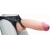 Телесный реалистичный фаллоимитатор на черных трусиках Real Big Strap-On - 34,5 см. - LOVETOY (А-Полимер) - купить с доставкой в Северске
