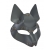 Серая маска Wolf с клепками - Sitabella - купить с доставкой в Северске