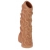 Телесная насадка с венками и открытой головкой Nude Sleeve L - 14 см. - KOKOS - в Северске купить с доставкой