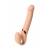 Телесный безремневой вибрострапон Vibrating Bendable Strap-On L - Strap-on-me - купить с доставкой в Северске