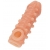 Телесная закрытая насадка с шариками Cock Sleeve Size S - 13,8 см. - KOKOS - в Северске купить с доставкой